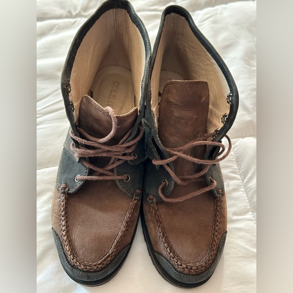 Cole Haan two tone Suede Leather Chukka Boots Ankle - Picture 3 of 8